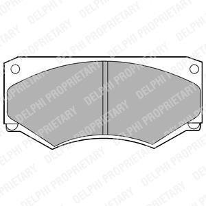 Тормозные колодки Delphi LP180