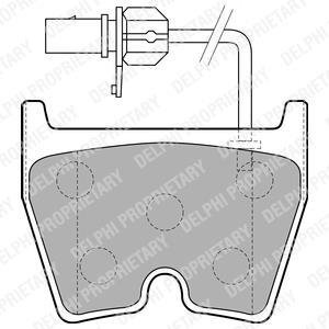 Тормозные колодки, дисковый тормоз (набор) Delphi LP1856