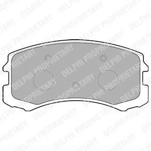 Тормозные колодки, дисковые Delphi LP1901
