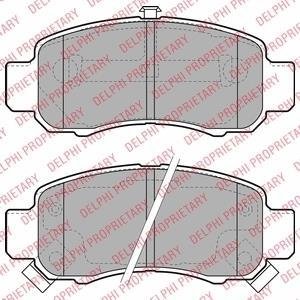 Гальмівні колодки, дискове гальмо (набір) Delphi LP1973
