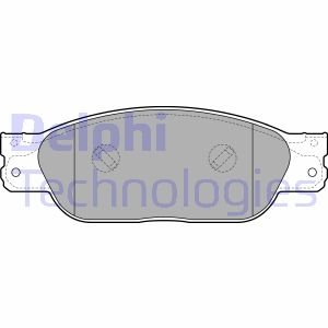 Тормозные колодки, дисковый тормоз (набор) Delphi LP2020