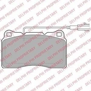 Тормозные колодки, дисковый тормоз (набор) Delphi LP2045