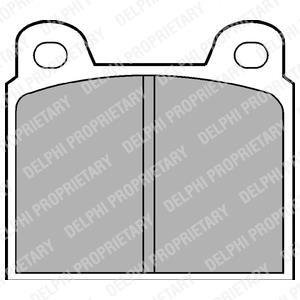 Гальмівні колодки, дискове гальмо (набір) Delphi LP20