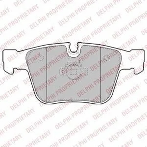 Гальмівні колодки, дискове гальмо (набір) Delphi LP2115