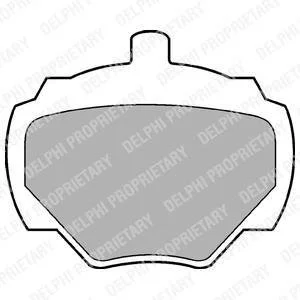 Тормозные колодки, дисковый тормоз (набор) Delphi LP211