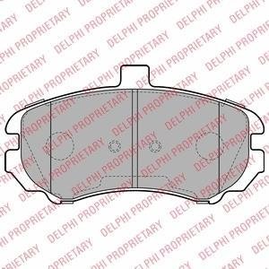 Тормозные колодки, дисковый тормоз (набор) Delphi LP2150