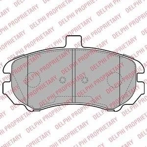 Тормозные колодки, дисковый тормоз (набор) Delphi LP2150