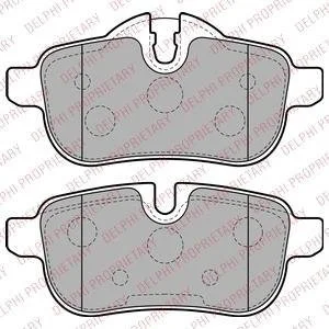 Тормозные колодки, дисковый тормоз (набор) Delphi LP2163