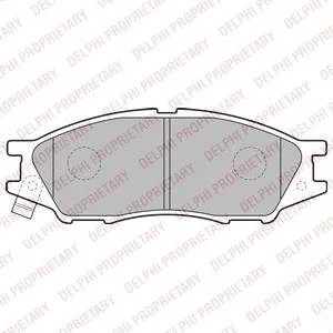 Гальмівні колодки передн.Almera 00- Delphi LP2184