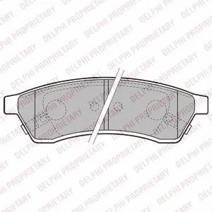 Тормозные колодки, дисковые Delphi LP2197