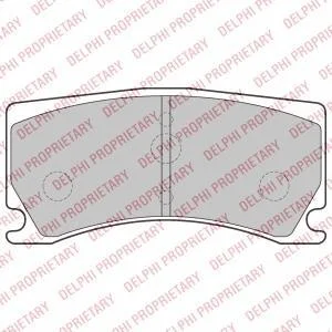 Гальмівні колодки, дискове гальмо (набір) Delphi LP2217