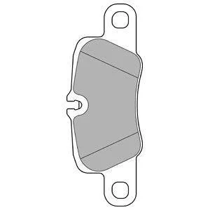 Фото гальмівні колодки, дискове гальмо (набір) Delphi LP2237 Гальмівні колодки, дискове гальмо (набір) Delphi LP2237