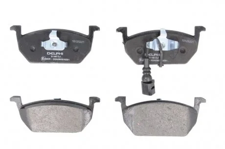 Гальмівні колодки передн.Audi A3 13-,Seat Leon,Skoda Octavia III,Golf VII 12- Delphi LP3146