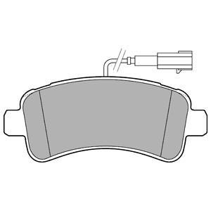 Гальмівні колодки, дискові Delphi LP3185