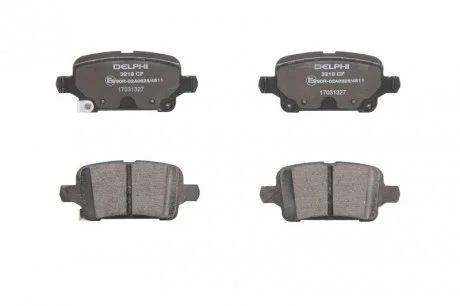 Фото гальмів.колодки задн.Astra K 15- Delphi LP3218 Гальмів.колодки задн.Astra K 15- Delphi LP3218