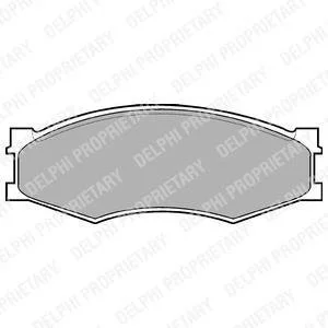 Фото тормозные колодки Delphi LP358 Тормозные колодки Delphi LP358