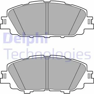 Комплект гальмівних колодок передн, TOYOTA COROLLA, PRIUS PHV, YARIS CROSS 1.5-1.8H 01.16- Delphi LP3647