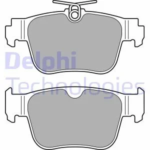Комплект гальмівних колодок задн, AUDI A3, A3 ALLSTREET, CUPRA FORMENTOR, LEON, LEON SPORTSTOURER, TERRAMAR, FORD TOURNEO CONNECT V761 NADWOZIE WIELKO, TRANSIT CONNECT V761/MINIVAN 1.0-2.5 07.19- Delphi LP3669