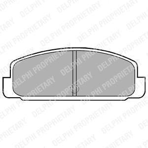 Тормозные колодки, дисковый тормоз (набор) Delphi LP401