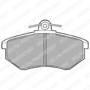 Тормозные колодки, дисковый тормоз (набор) Delphi LP424