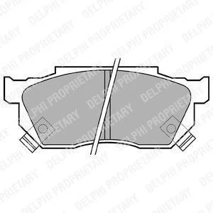 Тормозные колодки, дисковый тормоз (набор) Delphi LP445