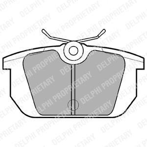 Гальмів.колодки задн.Alfa Romeo 33,145,156,Bravo,Marea,Punto,Tempra,Tipo,Uno Delphi LP522