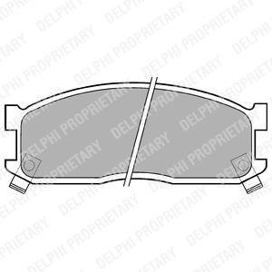 Колодки гальмівні передн.E2200, ASIA мот. Hi-Topic 2.7D 05.93-12.98 Delphi LP530 (фото 1)