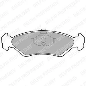 Гальмів.колодки передн.Fiesta 89- Delphi LP591