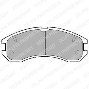 Тормозные колодки, дисковый тормоз (набор) Delphi LP595