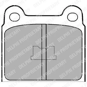 Гальмівні колодки передн.Golf,Polo,Passat,Audi 80 Delphi LP76