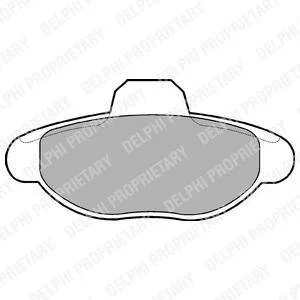 Гальмівні колодки передн. Punto 99- Delphi LP771