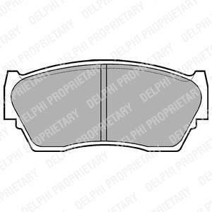 Гальмівні колодки, дискове гальмо (набір) Delphi LP783