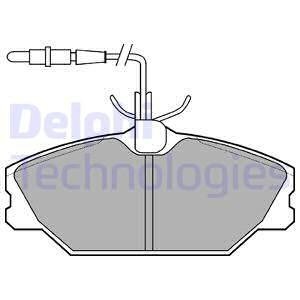 Тормозные колодки Delphi LP788