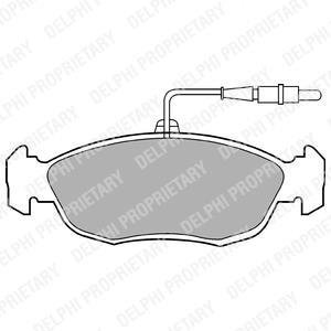 Тормозные колодки Delphi LP793