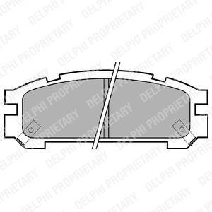 Тормозные колодки Delphi LP814