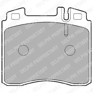 Гальмів.колодки передн. W140 300-600S/SE Delphi LP842