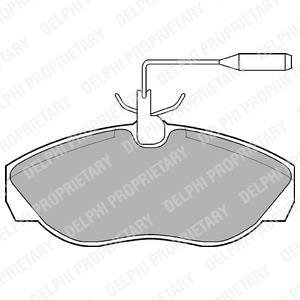 Тормозные колодки Delphi LP877