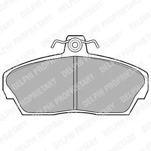 Тормозные колодки, дисковый тормоз (набор) Delphi LP911