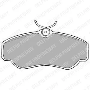 Тормозные колодки Delphi LP913
