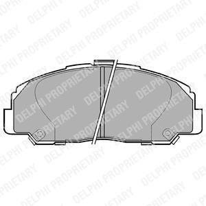 Тормозные колодки, дисковый тормоз (набор) Delphi LP944