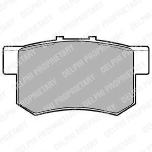 Гальмів.колодки задн.Accord 03-,CR-V II,Stream 01- Delphi LP948