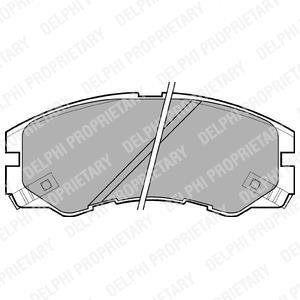 Тормозные колодки Delphi LP964