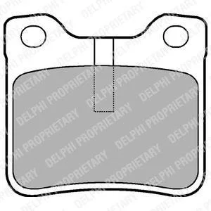 Тормозные колодки, дисковый тормоз (набор) Delphi LP991