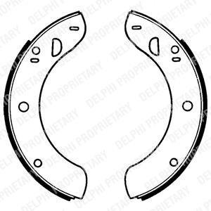 Барабанні(тормозні) колодки Delphi LS1018