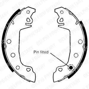 Барабанные(тормозные) колодки Delphi LS1142