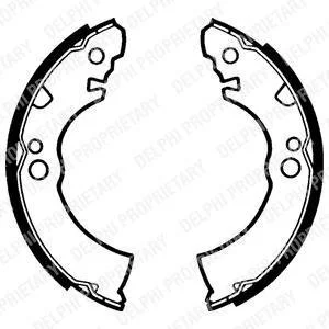 Барабанні(тормозні) колодки Delphi LS1285