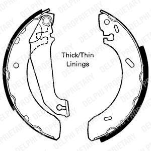 Барабанные(тормозные) колодки Delphi LS1617