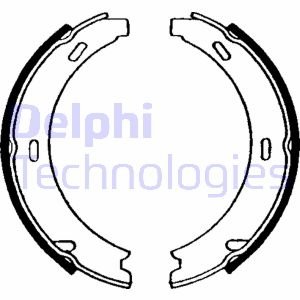 Барабанні(тормозні) колодки Delphi LS1637