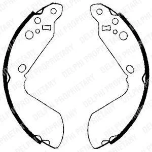 Фото барабанні(тормозні) колодки Delphi LS1651 Барабанні(тормозні) колодки Delphi LS1651