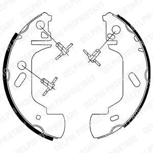 Барабанные(тормозные) колодки Delphi LS1701